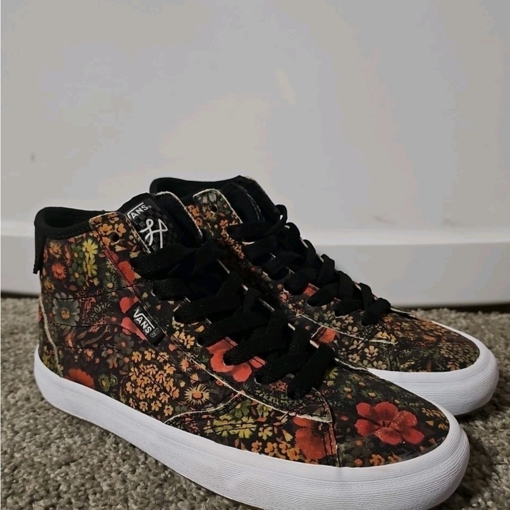 Vans Black Floral High-Tops